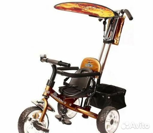 Трехколесный велосипед с ручкой