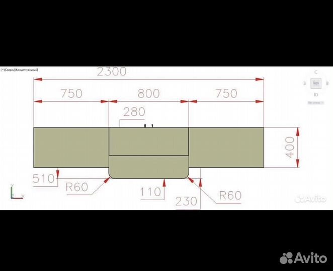 Стойка стеллаж ресепшн
