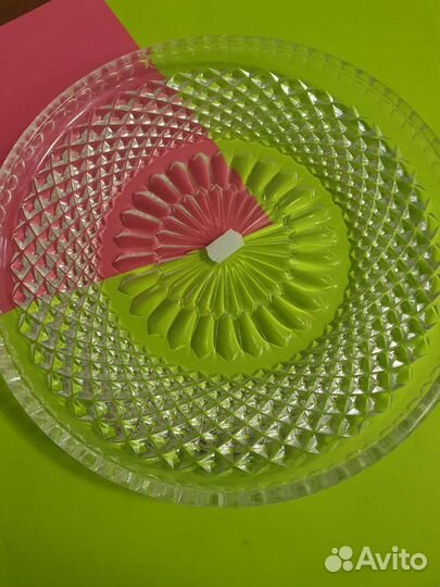 Тарелка хрусталь