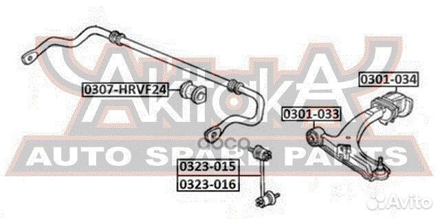 Втулка переднего стабилизатора D24.2 0307hrvf24