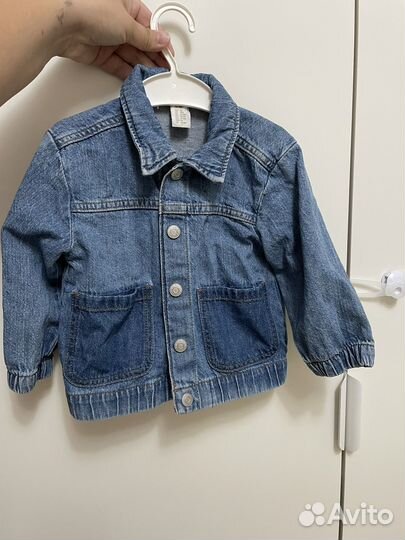 Джинсовка куртка hm 80 86