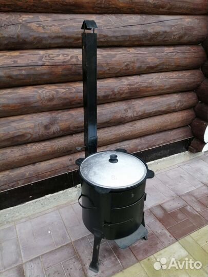 Печь под казан 8л +казан 8л +половник