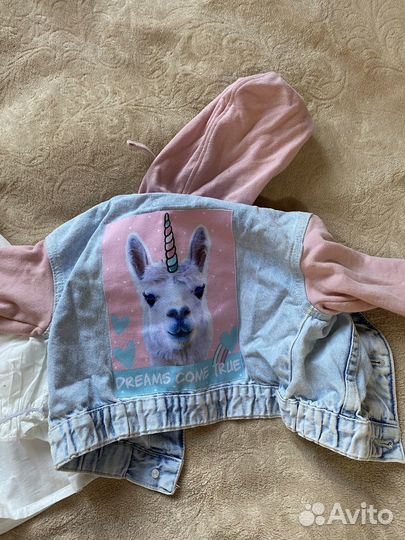 Детская одежда для девочек 80 86 пакетом