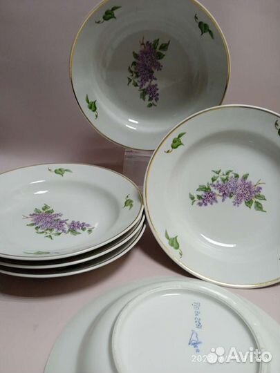 Столовый сервиз Тарелки Сирень Дулево