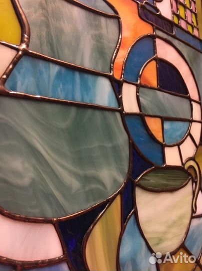 Картина витраж подарок ночник новый год