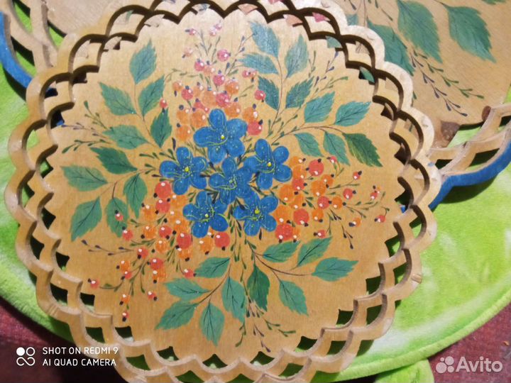 Тарелки настенные деревянные