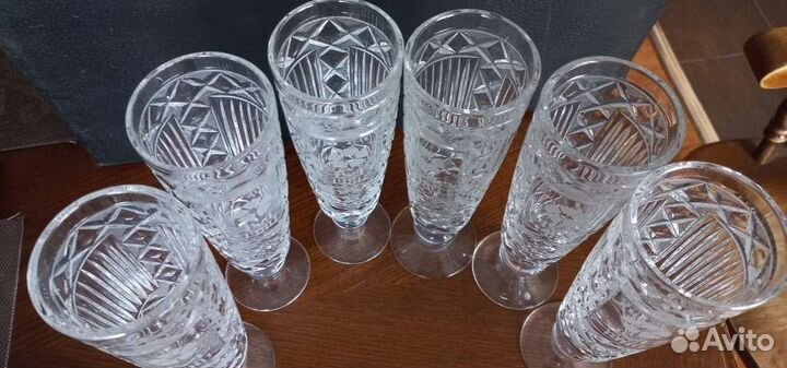 Бокалы, фужеры. Хрусталь. Олимпиада 80. СССР