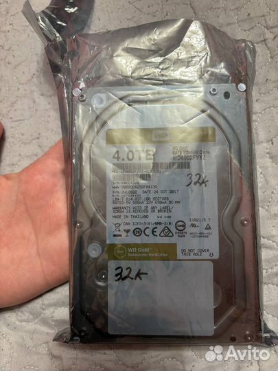 Продам Жесткий диск Western Digital WD Gold 4 тб