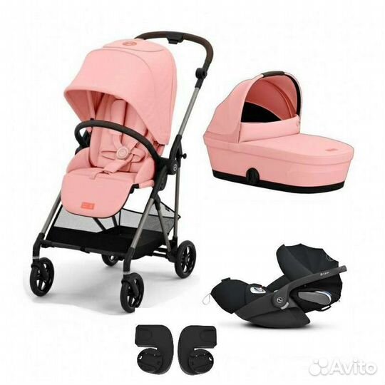 Коляска Cybex melio 3 в 1 hibiscus red