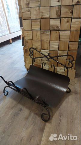 Дровница узорная с поддоном