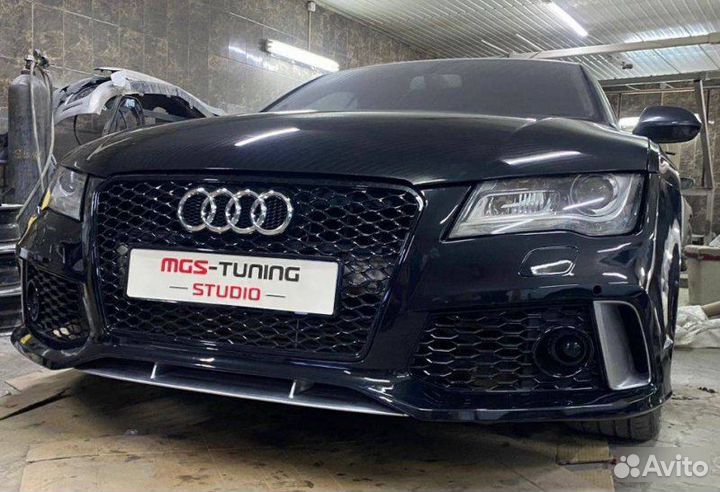 Передний бампер в стиле RS7 Audi A7 4G 2010-2014