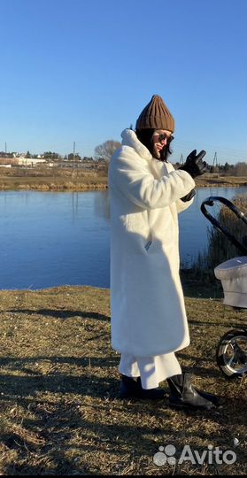 Шуба из искусственного меха длинная