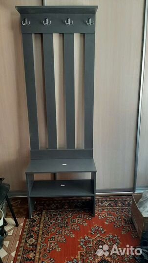 Вешалка в прихожую с обувницей