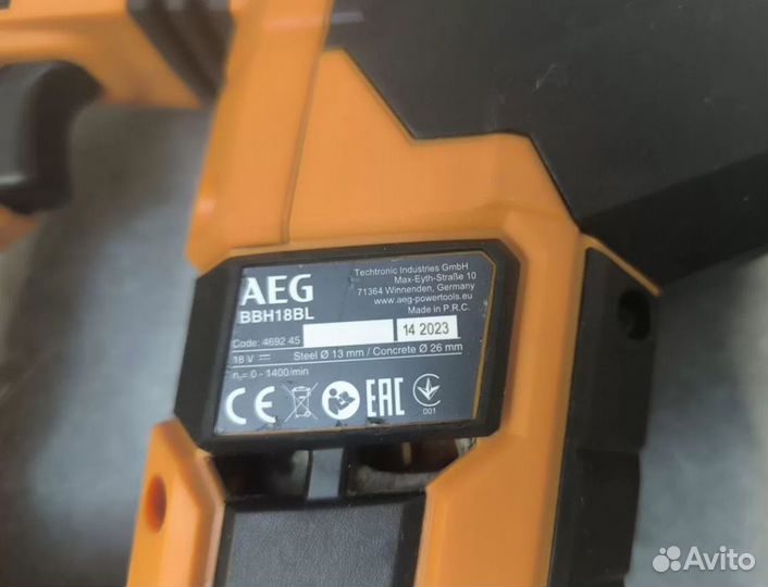 Перфоратор Aeg bbh18bl