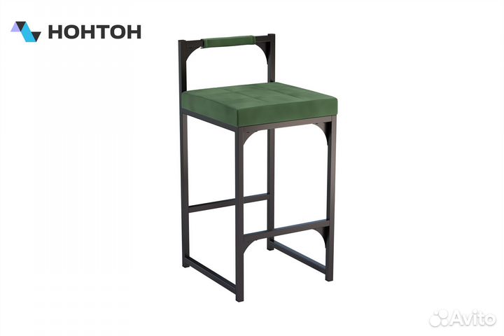 Стул барный Кантри зеленый