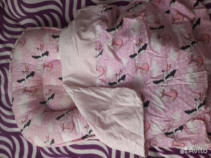 Кокон-гнёздышко для новорожденного с одеялком