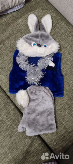 Новогодний костюм зайчика 4-5 лет