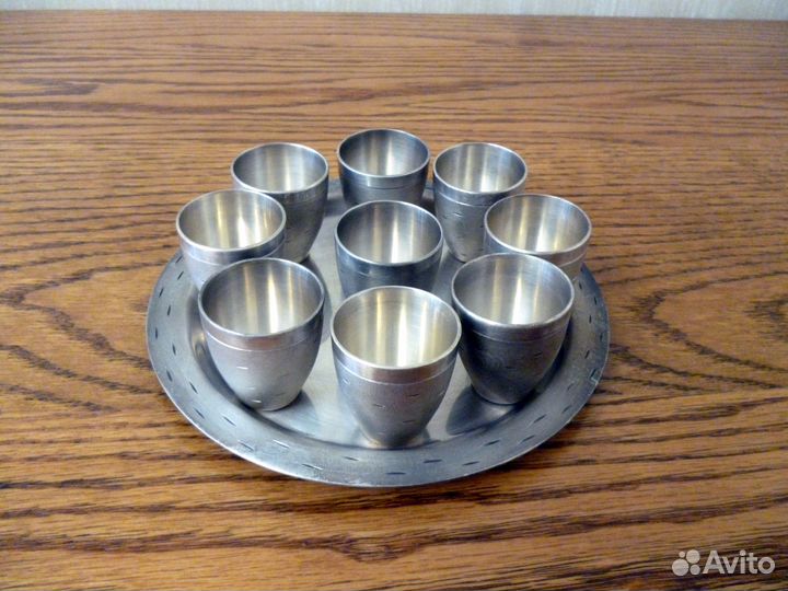 Набор стопок мельхиор