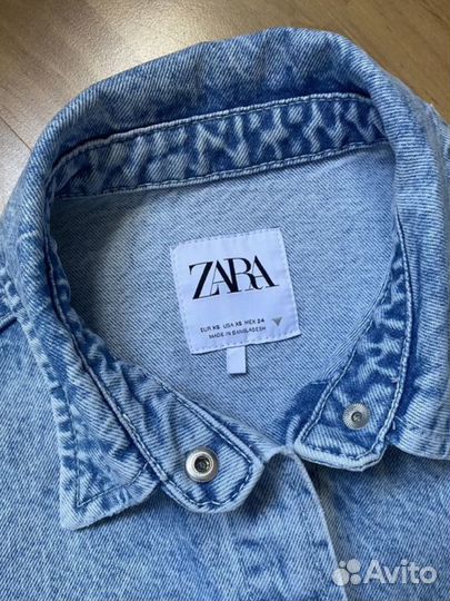 Джинсовая куртка zara xs