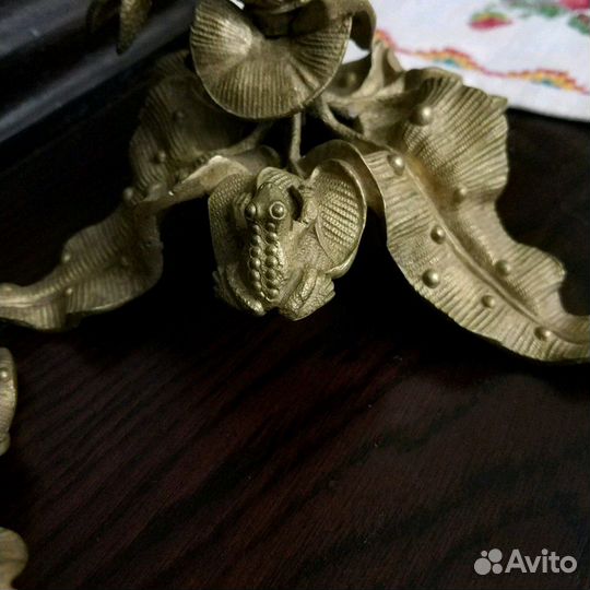 Подсвечники антикварные бронза/позолота