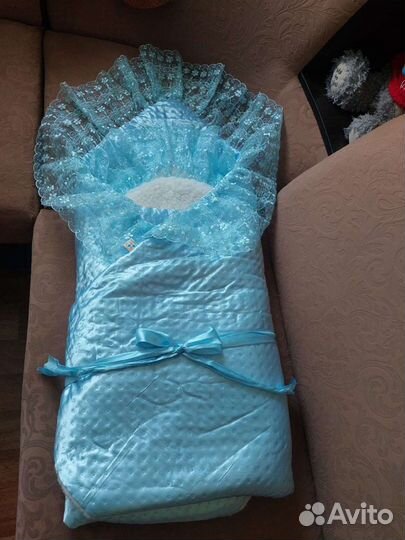 Зимний конверт на выписку