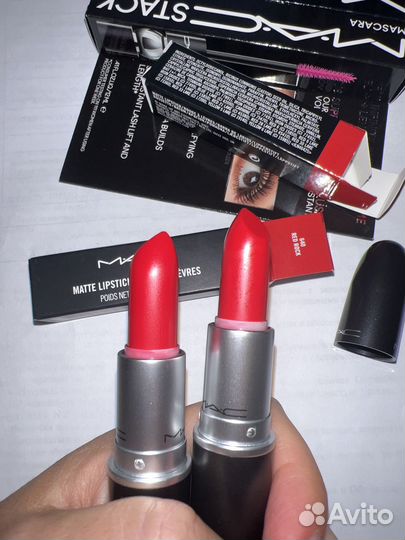 Mac matte lipstick 640 red rock, помада мак, Mac
