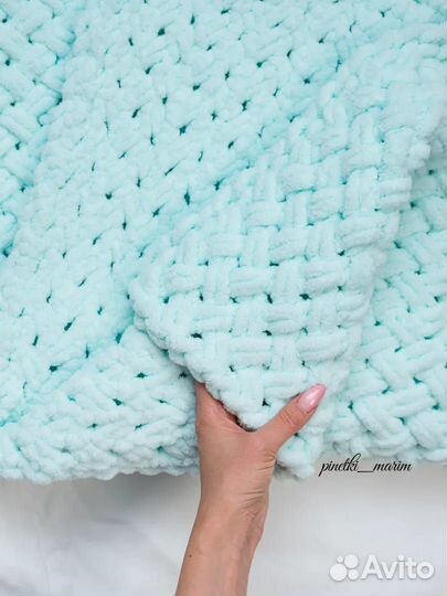 Плед детский вязаный ручная работа