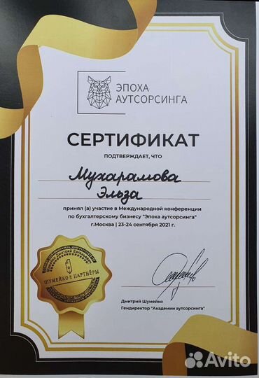 Бухгалтер, налоговый консультант