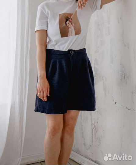 Шорты лен женские 46