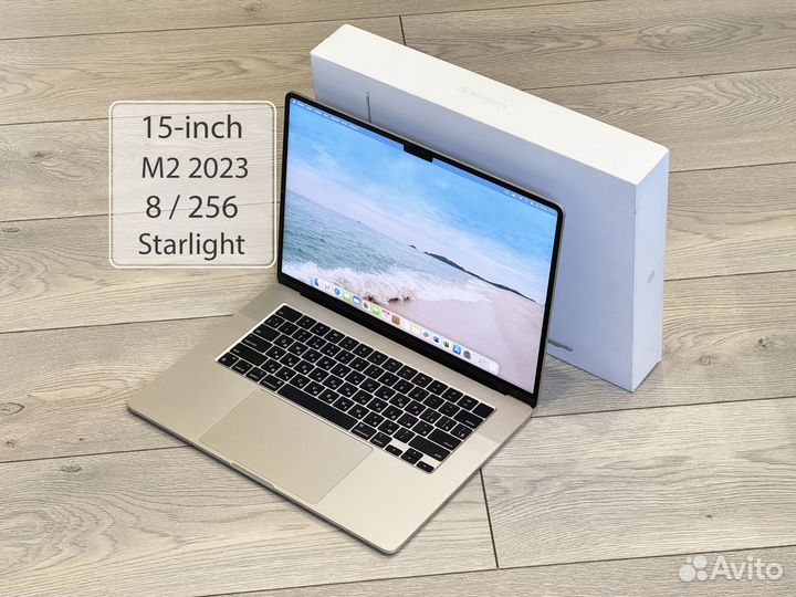 Apple MacBook Air 15 (2023, M2) 8/256 Starlight
