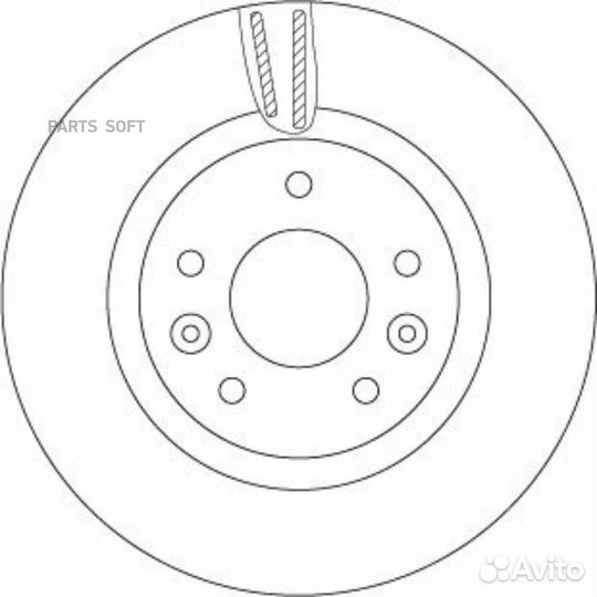 ZF russia DF6786ZFR Диск тормозной передний nissan