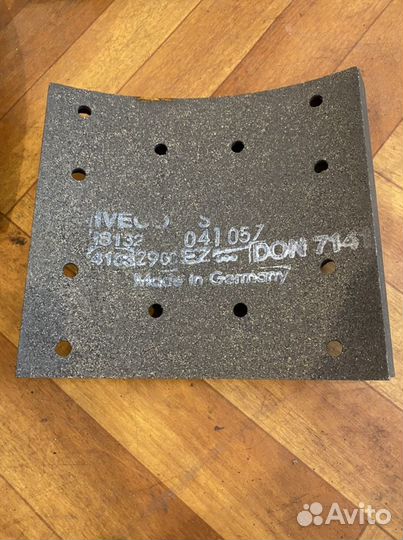 Накладки тормозные 2991914 перед iveco