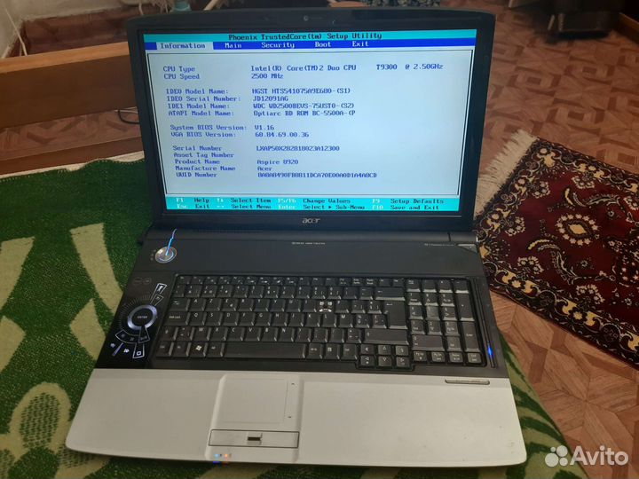 Acer aspire 8920 G