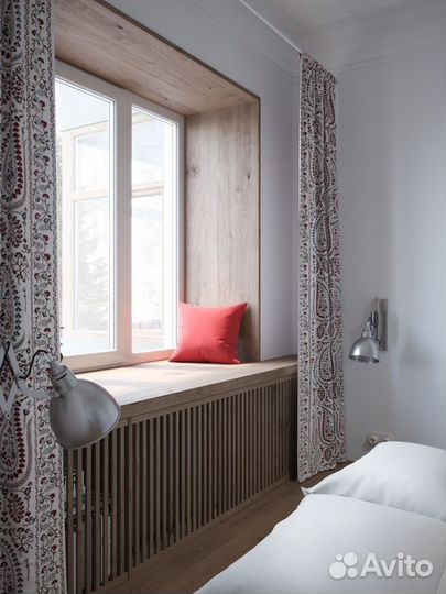 Подоконник деревянный