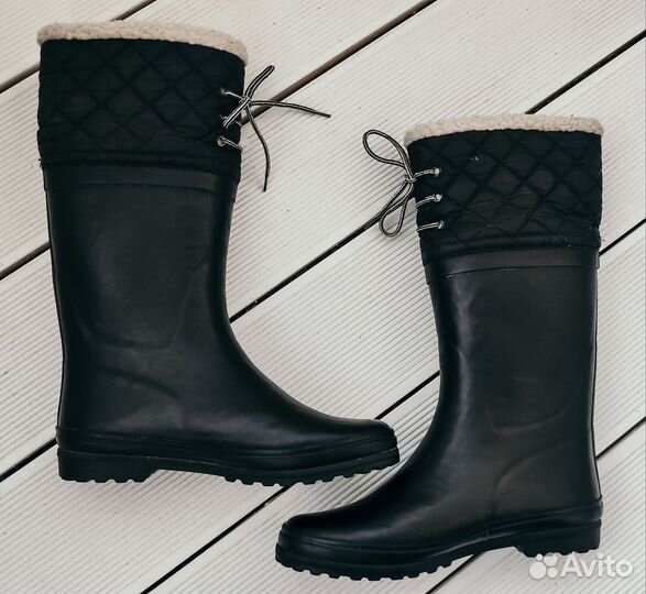 Утеплённые резиновые сапоги Aigle 39 р