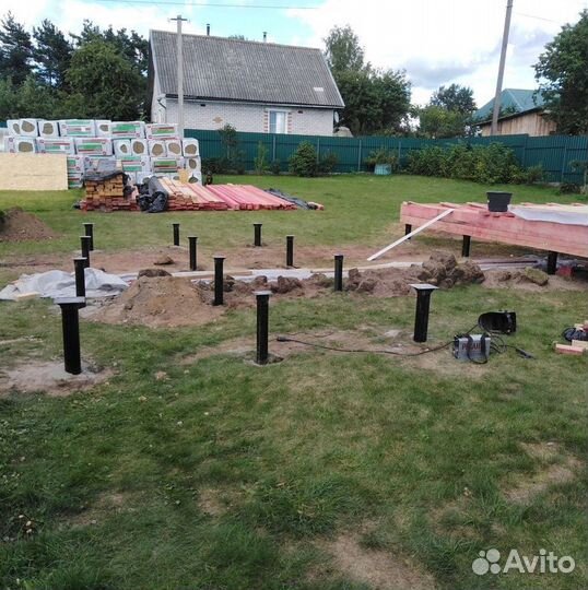 Винтовые сваи под ключ. Свайно винтовой фундамент