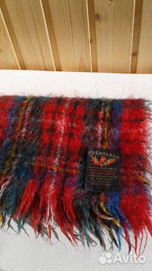 Новый мужской мохеровый шарф 25х130 см