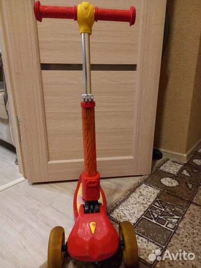 Самокат детский kreiss трёх колёсный/музыкальный