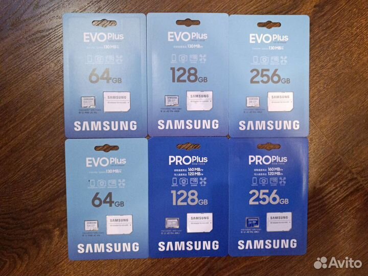 Карта памяти MicroSD samsung EVOplus 64/128/256Gb