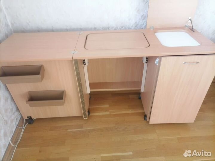 Стол тумба для швейной машины и оверлока и