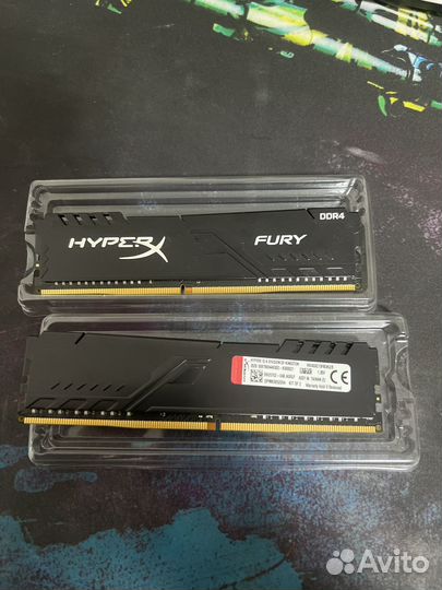 Оперативная память ddr4 hyperx fury 8gb