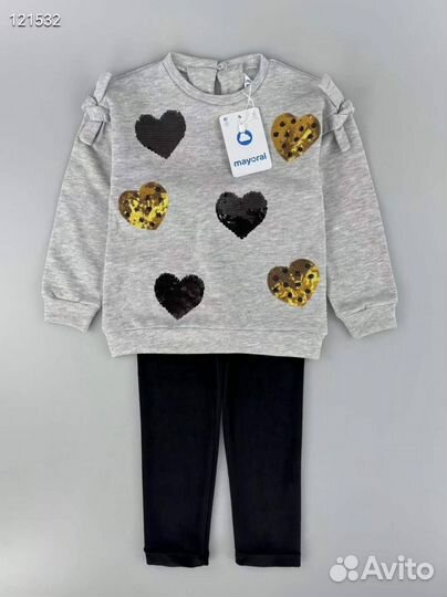 Комплект Mayoral для девочки с сердечками