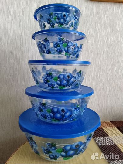 Набор салатников стекло