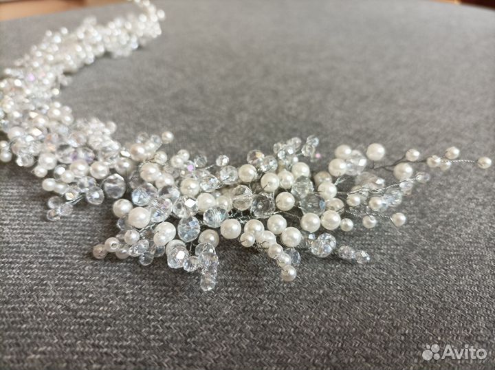 Веточка в прическу свадебная