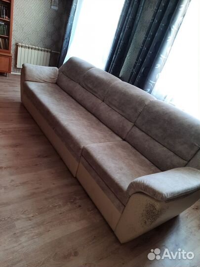 Диван и кресло б/у
