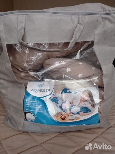 Подушка для беременных валик на завязках