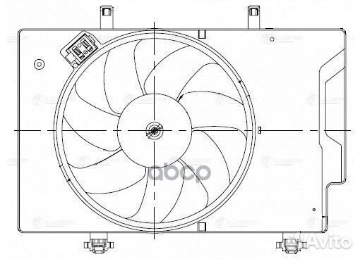 Э/вентилятор охл. для а/м Ford EcoSport (13) /F