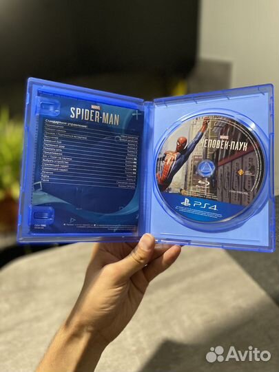 Диски на ps4 Spider Man Издание игра года