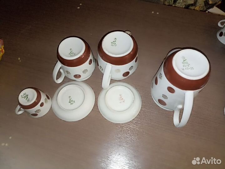 Фарфоровый кофейный сервиз