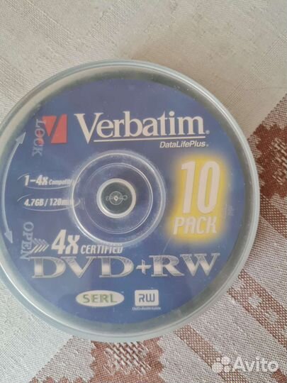 Диски перезаписываемые Dvd rw